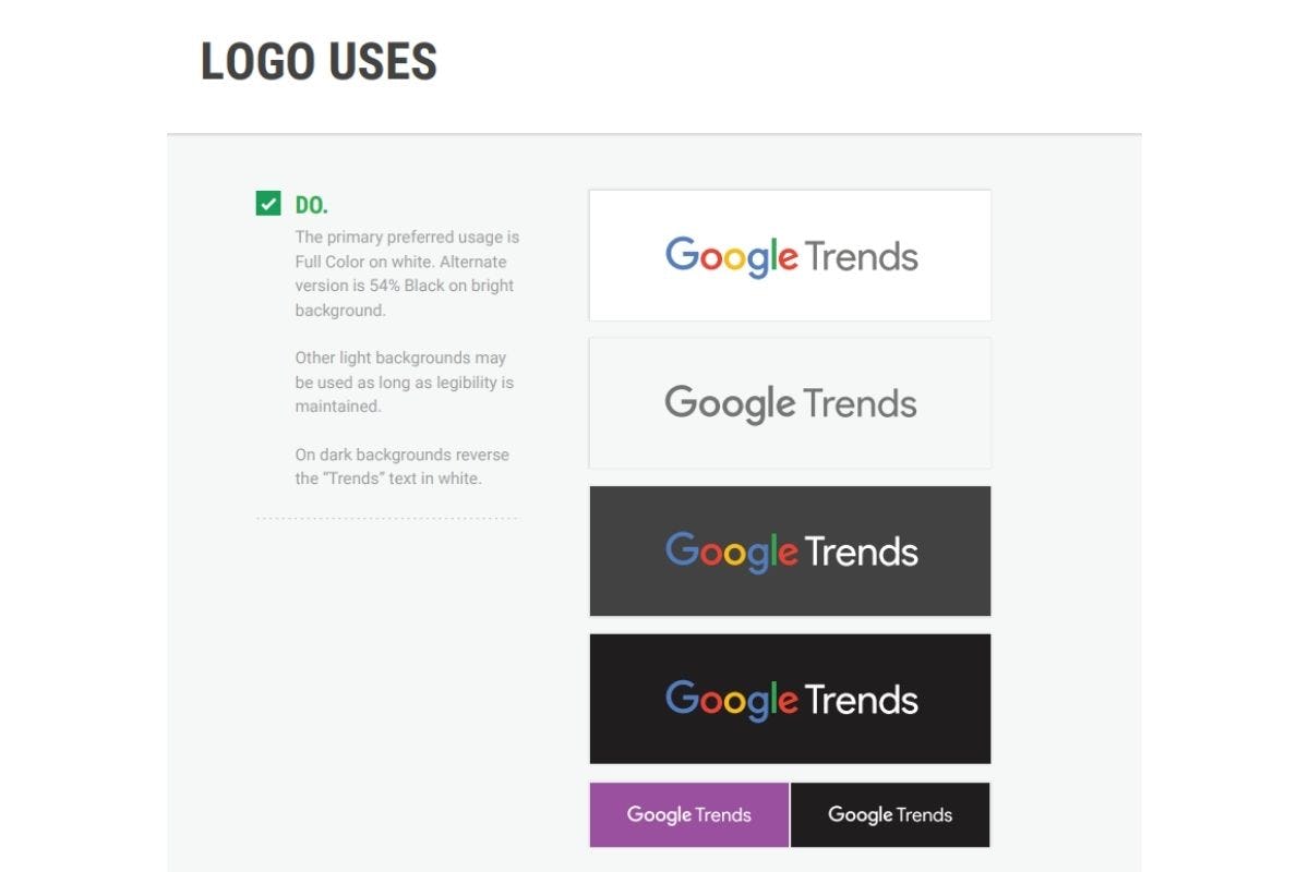 brandbook digital de Google Trends