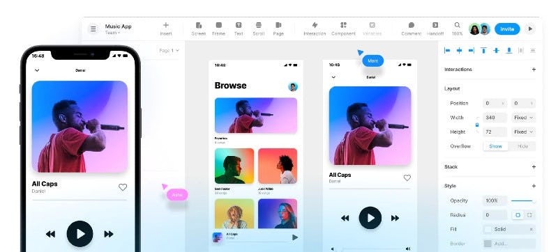 Diseñar interfaz de usuario con Framer