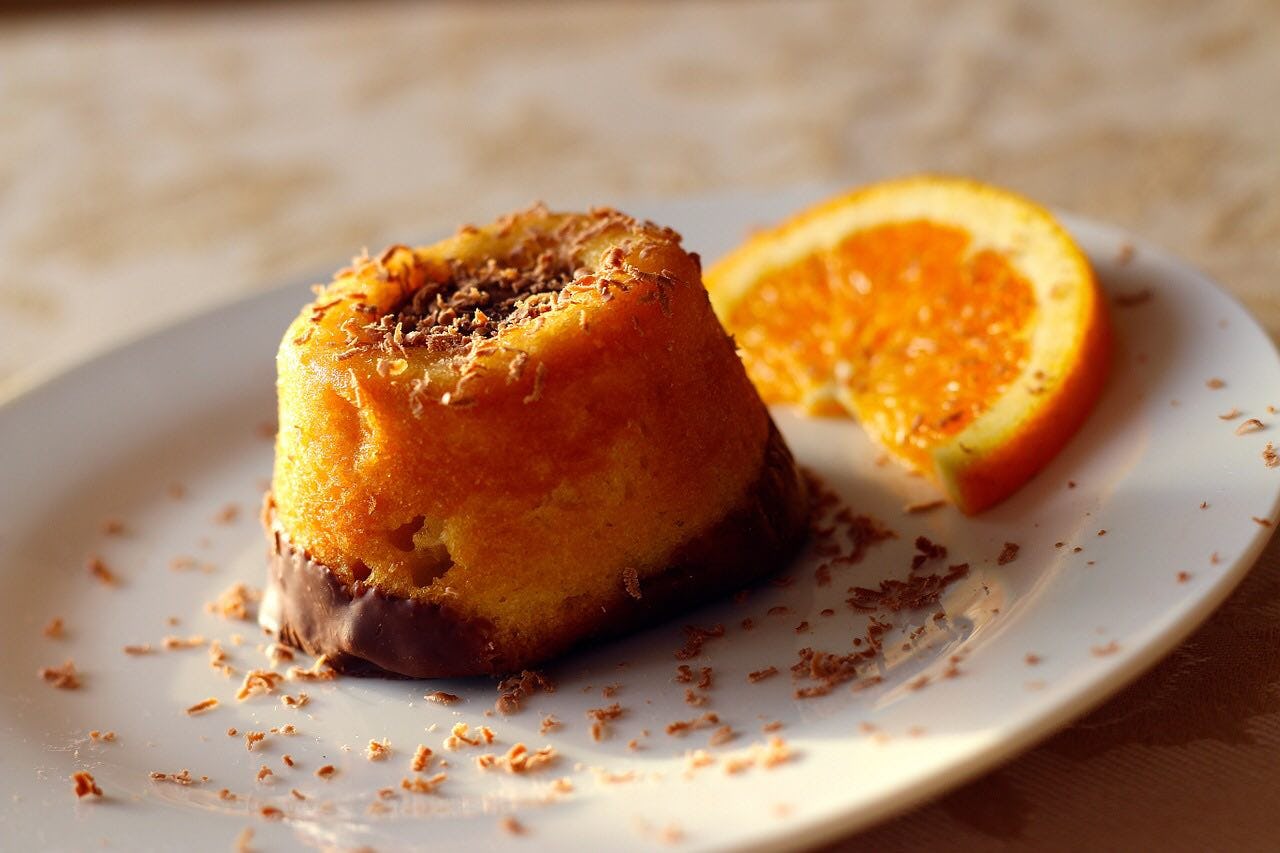 Pastel de naranja