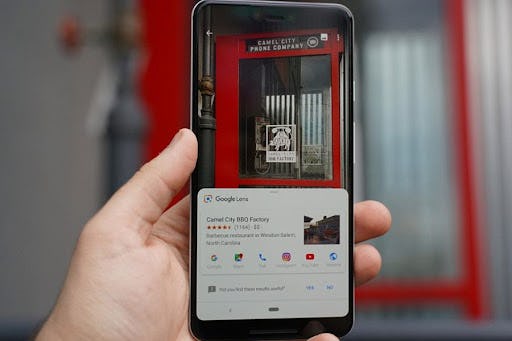 busca restaurantes en Google Lens
