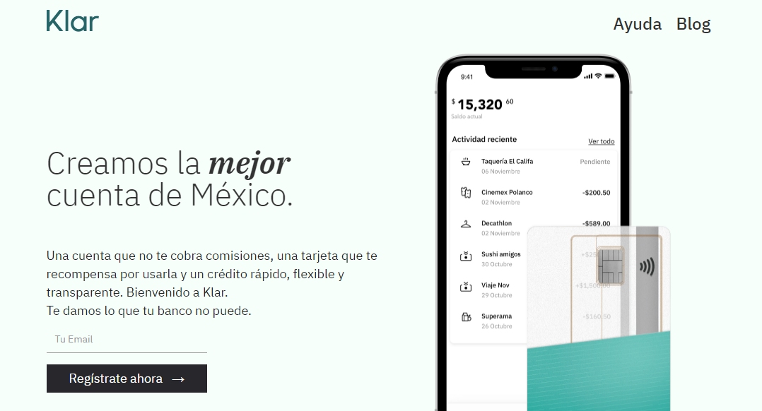 Klar startup México