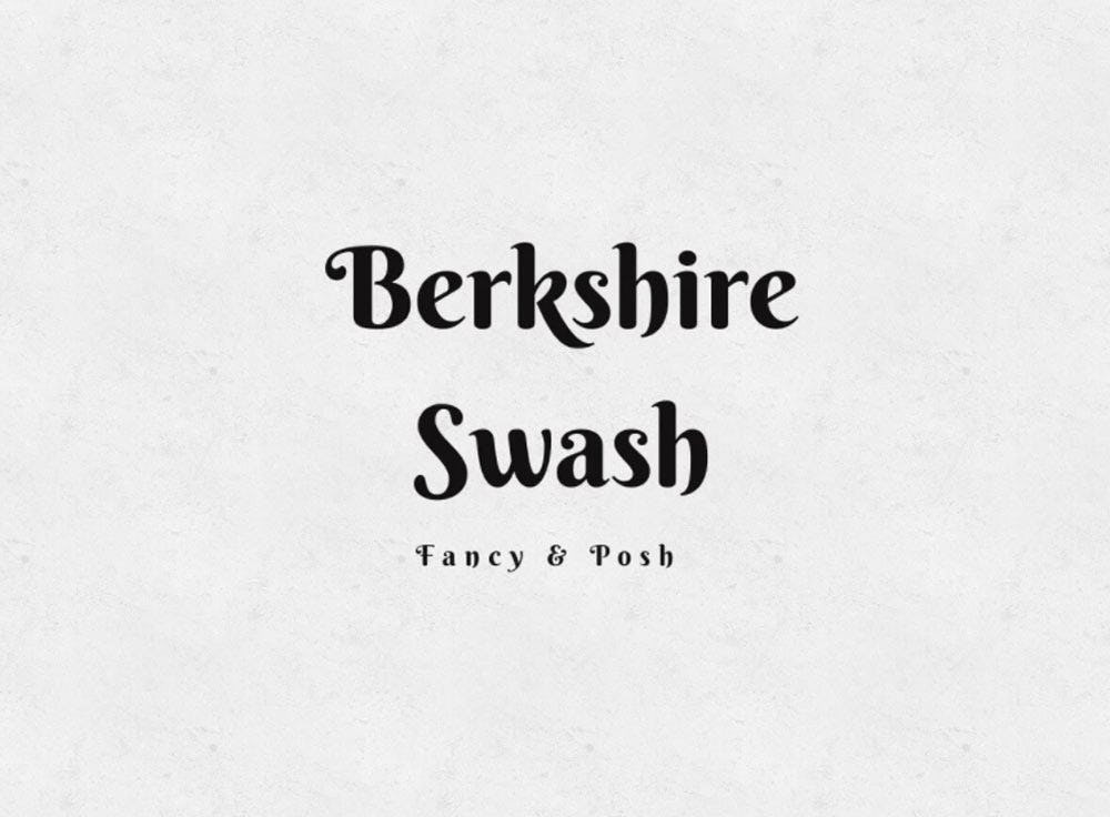 Berkshire Swash font
