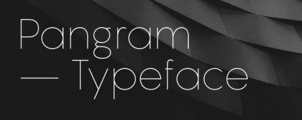Descargar Pangram Font para tarjetas personales