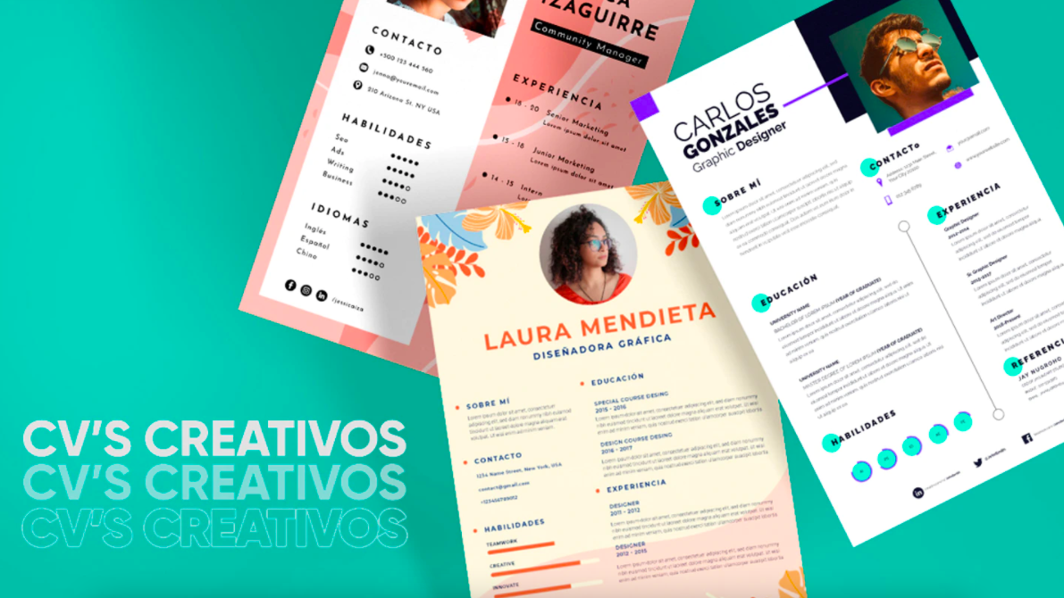 plantillas de curriculum vitae creativo