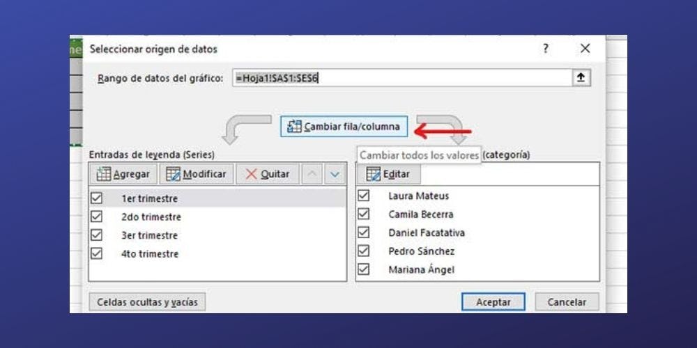 Hacer gráfica en Excel