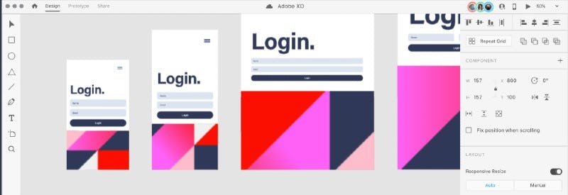Uso de Adobe XD