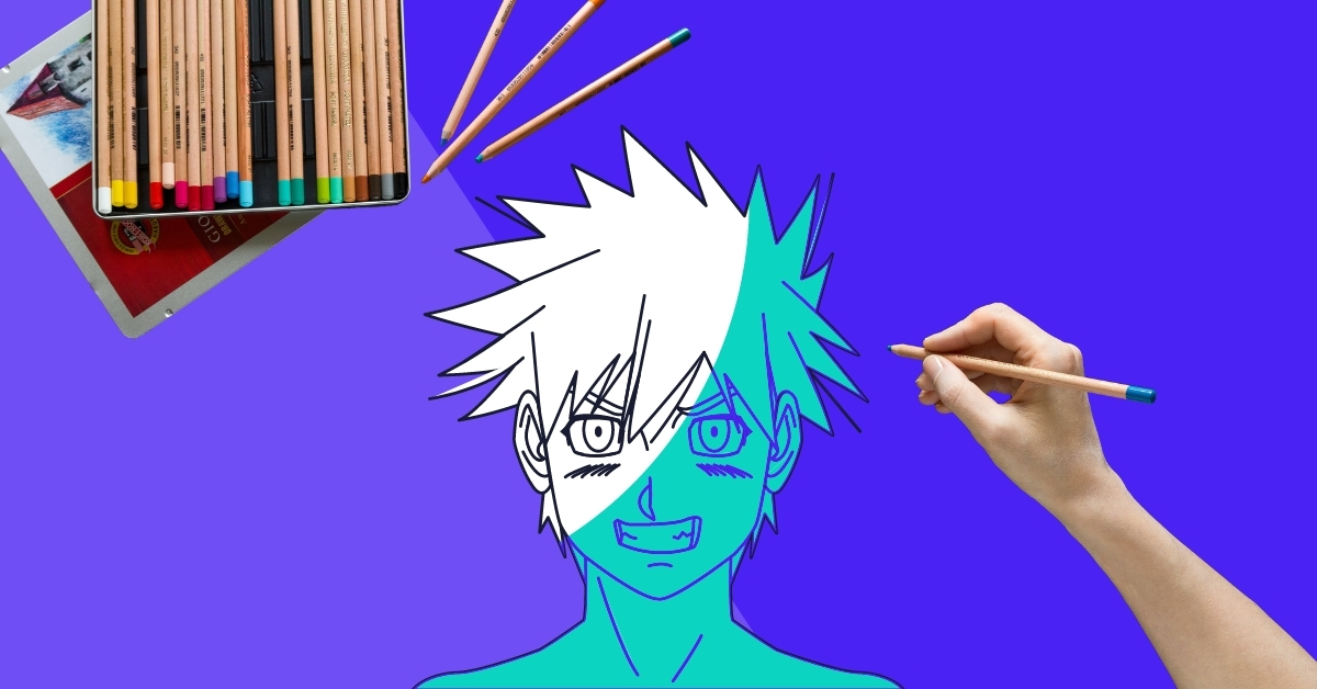  🎨¿Cómo colorear anime con lápices de colores? Tutorial