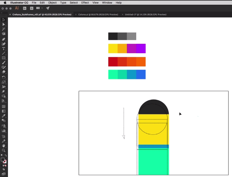 Paleta de colores Animatic
