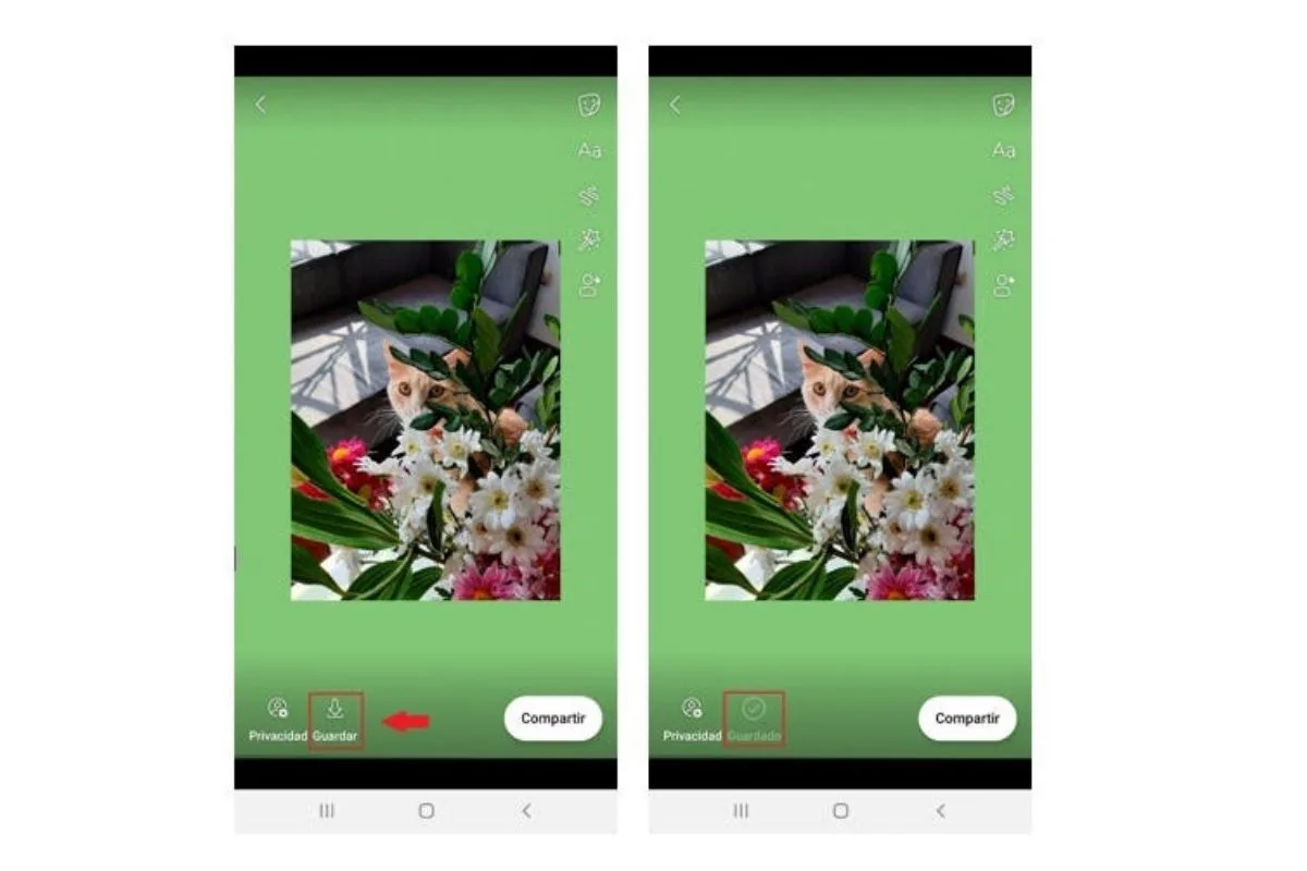 guardar desde facebook