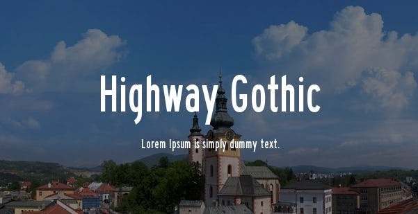 Highwat Gothic Font