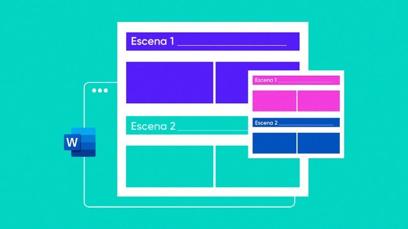 Plantillas de storyboard en Word