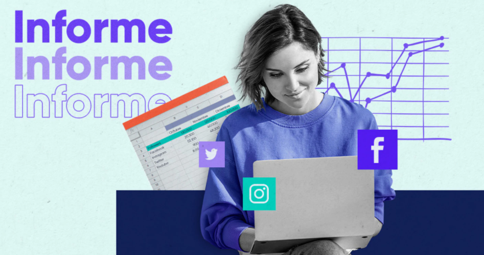 plantilla de informe de redes sociales