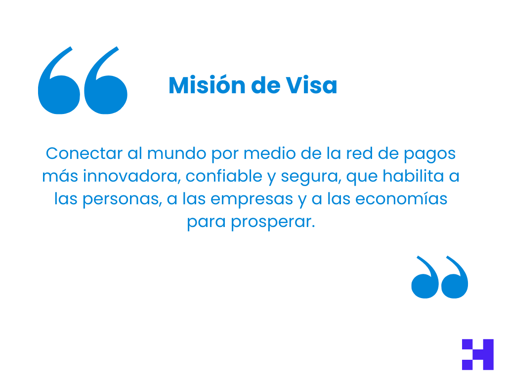 mision empresa visa