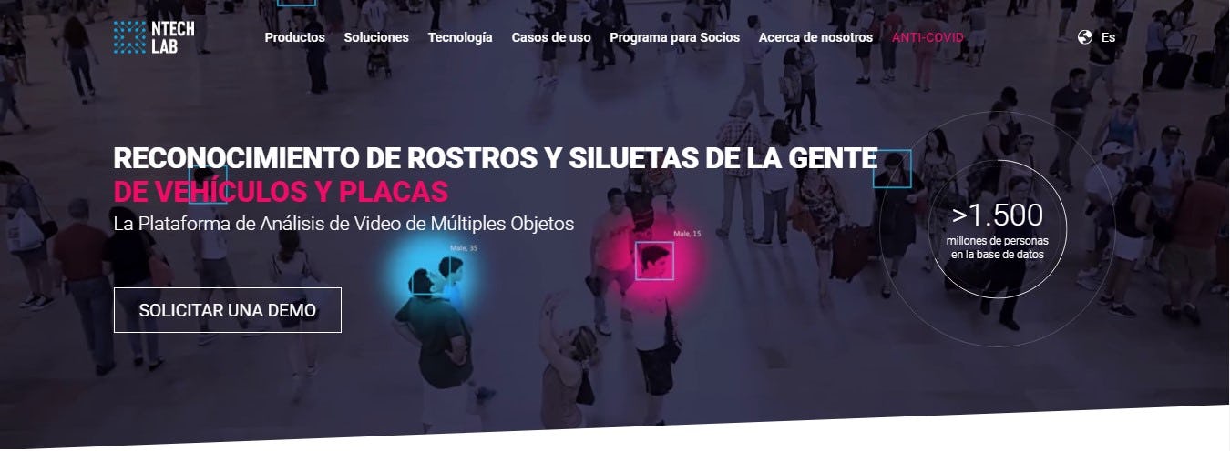 App de reconocimiento facial para vigilancia pública