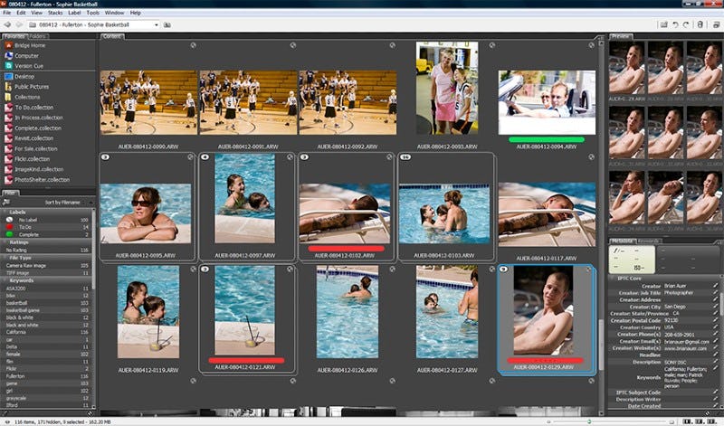 Funciones de Adobe Bridge