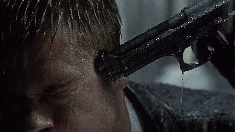 primerísimo primer plano en una de las escenas de la película Se7en