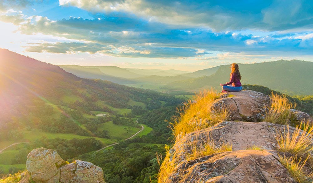 meditación en la naturaleza