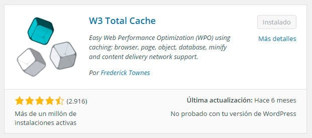 Instalar W3 Total cache