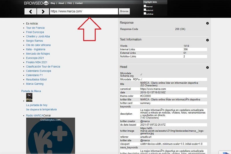 browseo funcionalidad