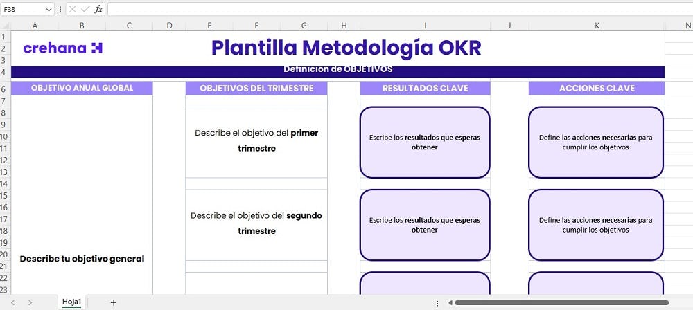 plantilla de okr gratis