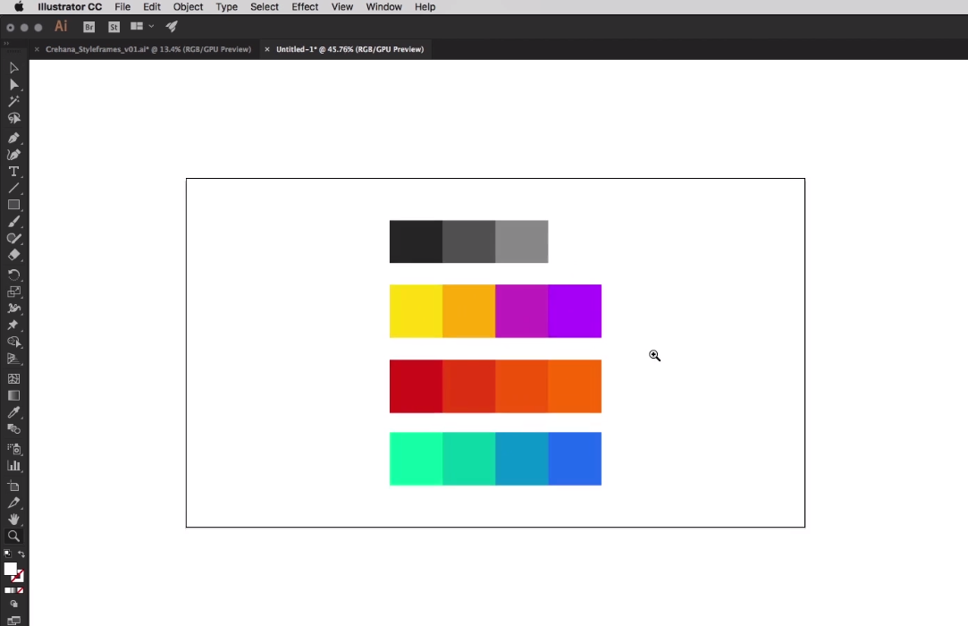 Paleta de colores Animatic