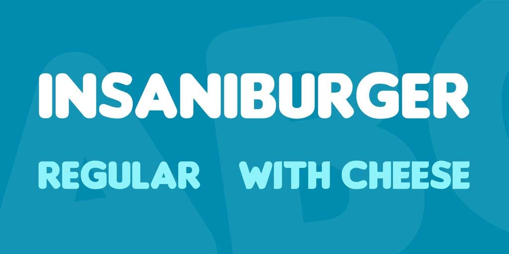 Insaniburger tipografía para restaurante