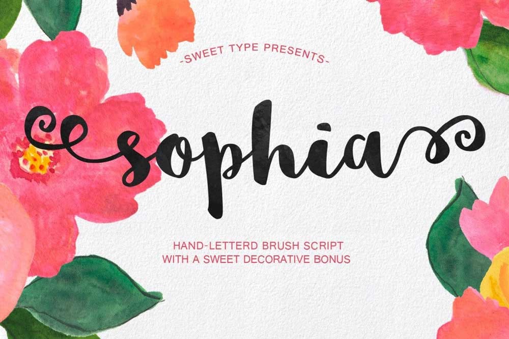 Sophia font
