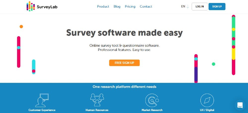 Funciones de uso de SurveyLab