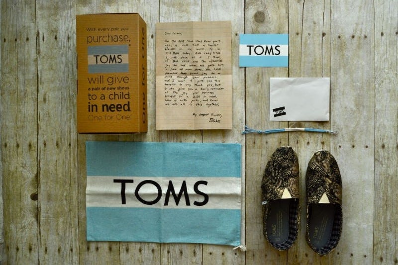 Estrategia de storytelling de Toms shoes
