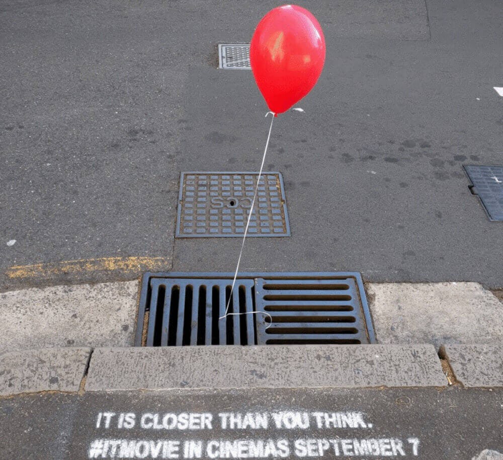 marketing de guerrilla pelicula IT