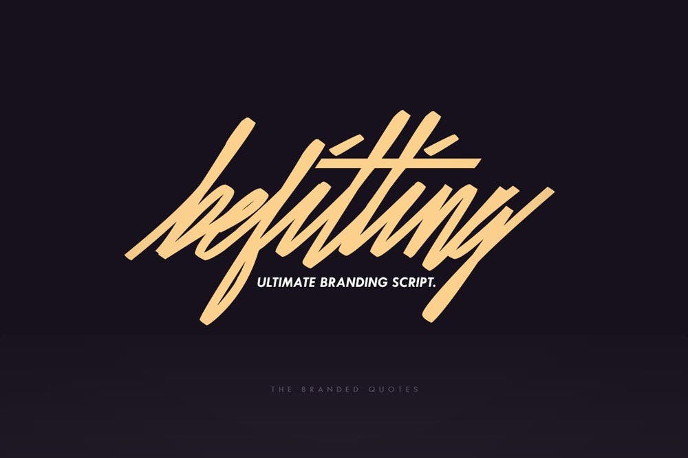 Befitting Script font