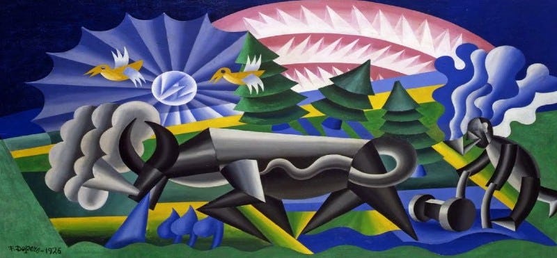 Obra de arte de futurismo
