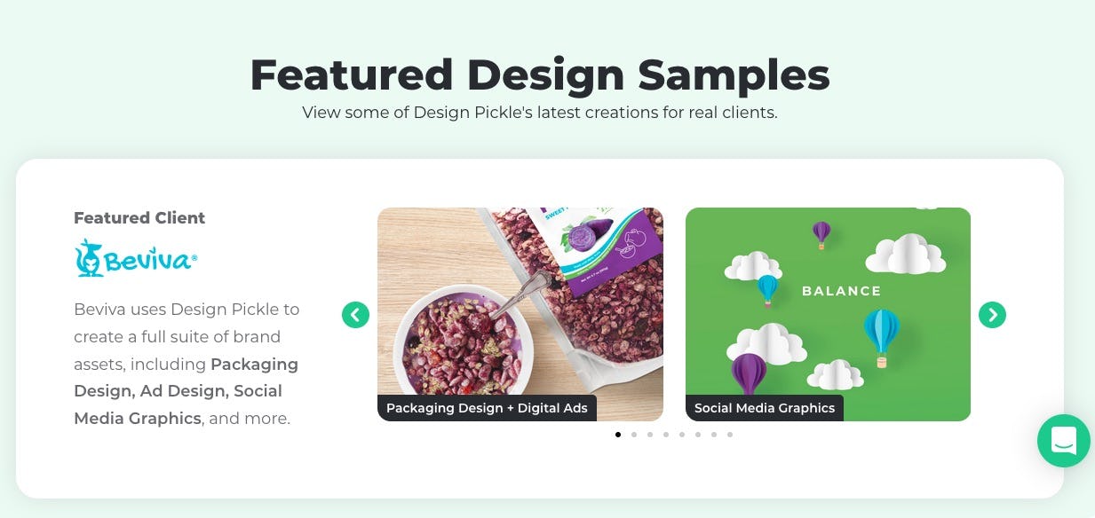 Portafolio de diseño de Design Pickle