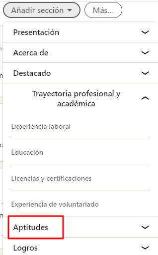 aptitudes en linkedin