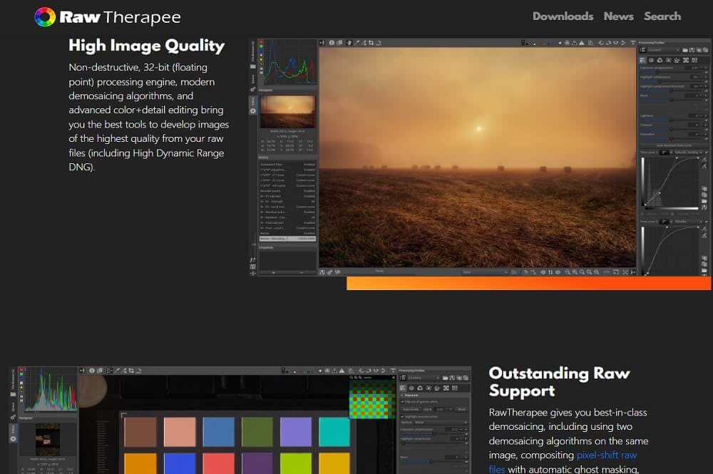 rawtherapee programa de diseño