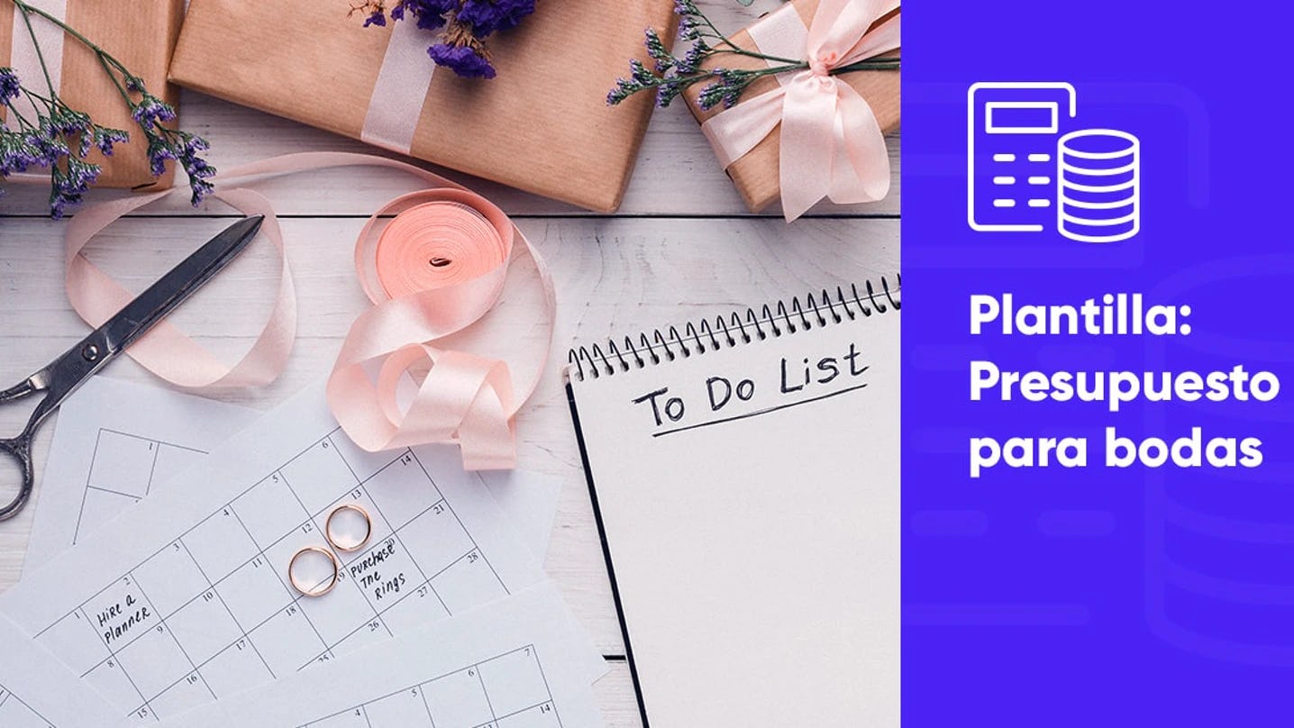 Plantilla presupuesto para bodas