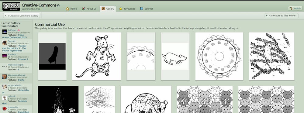 DeviantArt Creative Commons