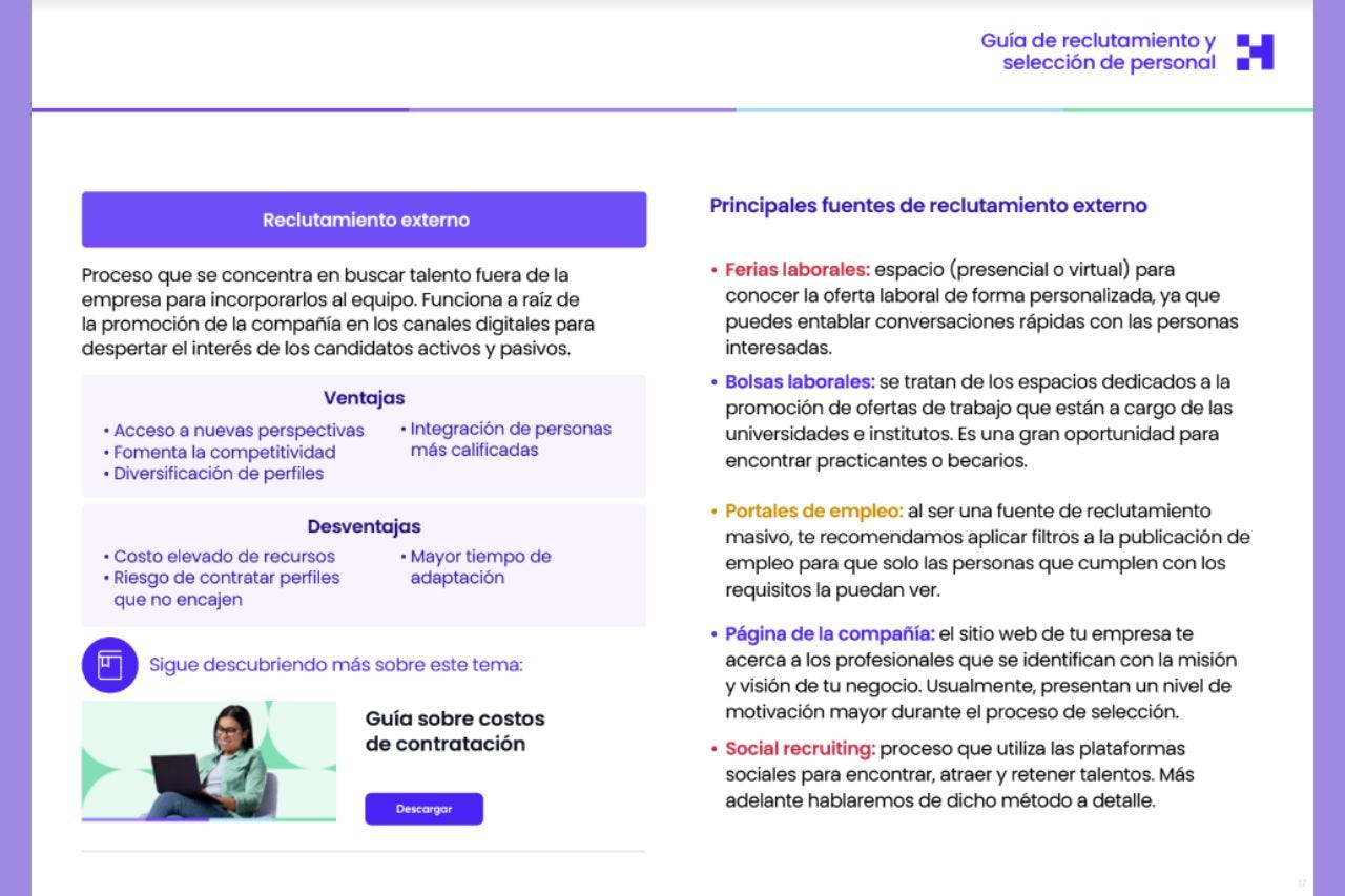 Guía completa de reclutamiento y selección de personal