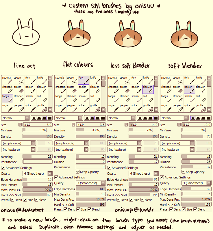 pinceles paint tool sai