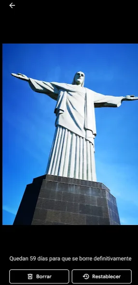 Papelera Android Google Fotos