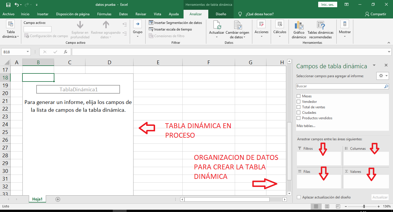 Tabla dinamica en excel 