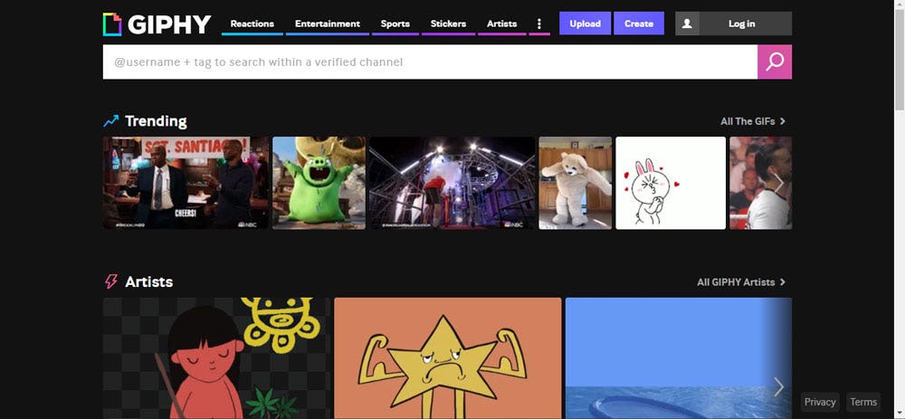 buscadores de internet giphy