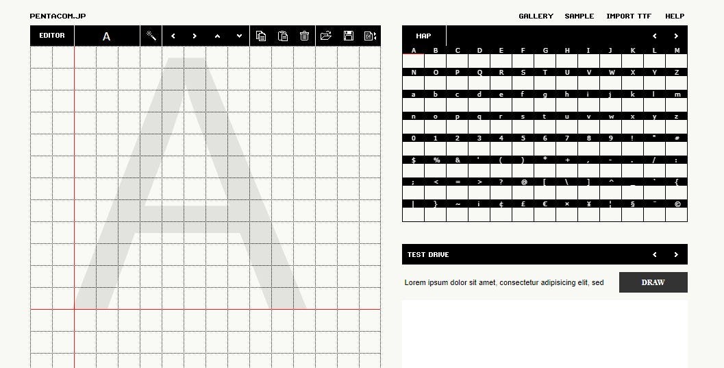 BitFontMaker2 tipografías en línea