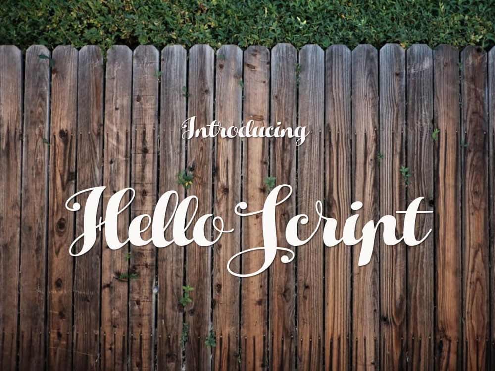 Hello Script Font