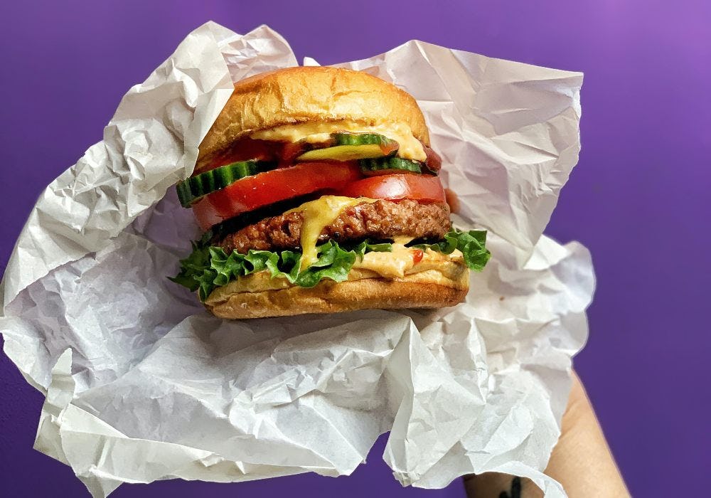 Hamburguesa  de carne con extra queso