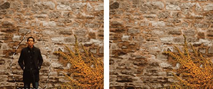 rellenar según el contenido Photoshop fotos restauradas