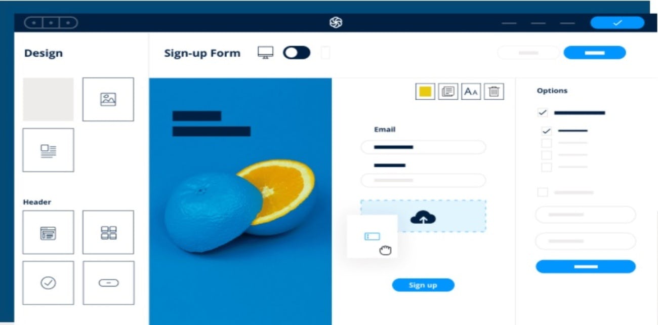 Sendinblue diseño de interfaz