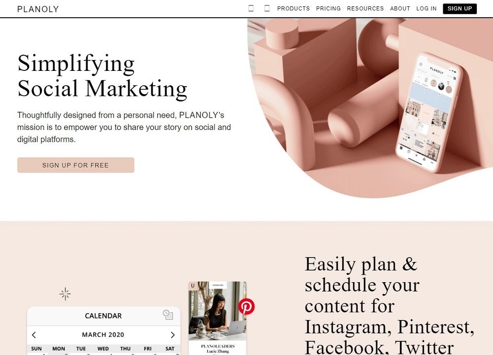 planoly redes sociales