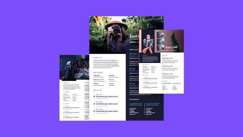 Pack de currículums creativos