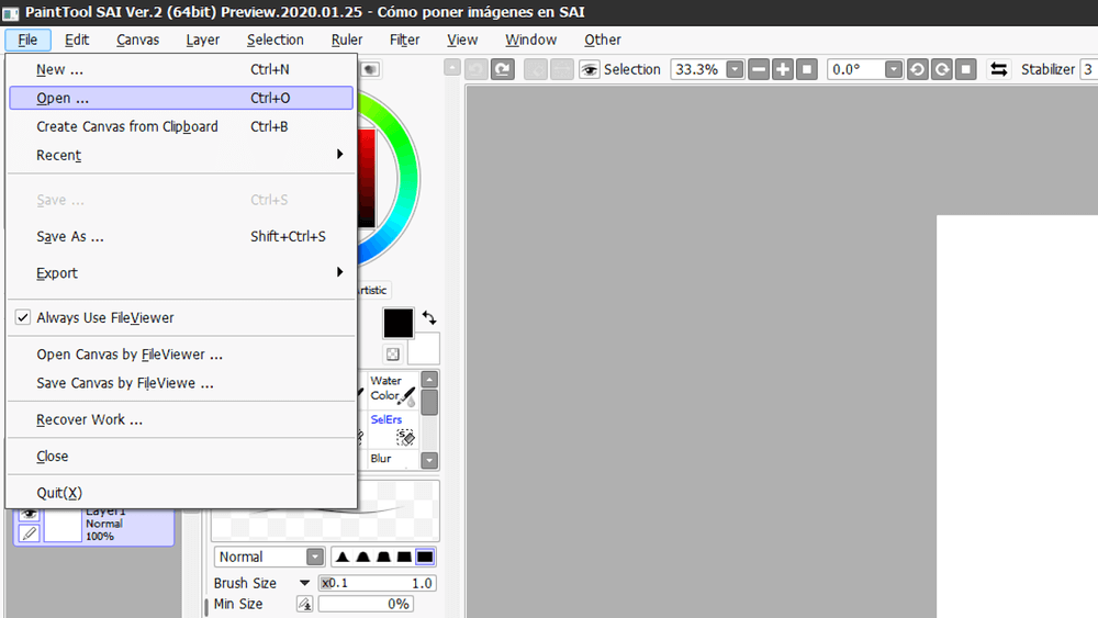 como poner imagenes en sai 